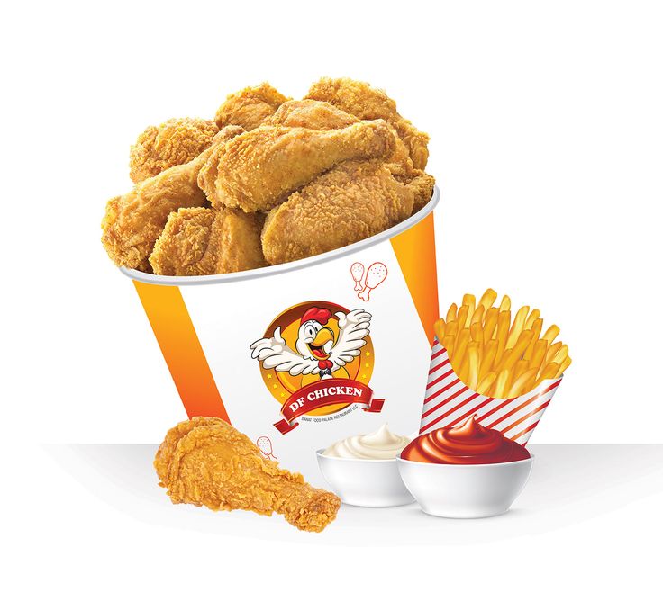 Crispy bucket chicken and grilled chicken